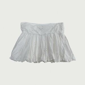 Eyelet Bubble Skirt